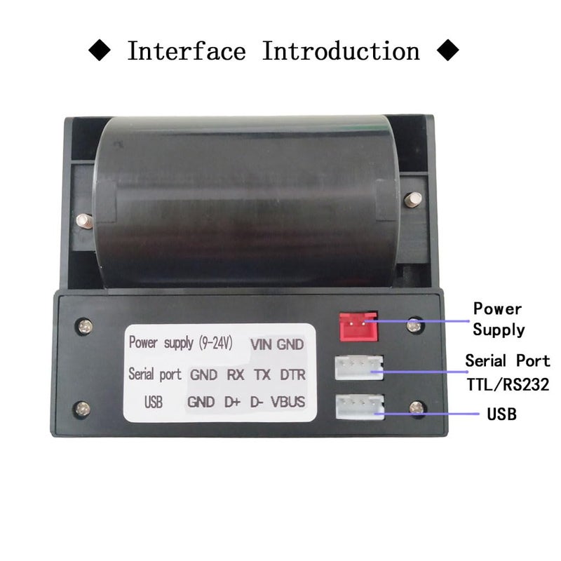 Maikrt 58mm Embedded Thermal Ticket Printer TTL Serial Port Printer Thermal Receipt Paper Printing Module 9-24V - Image 4